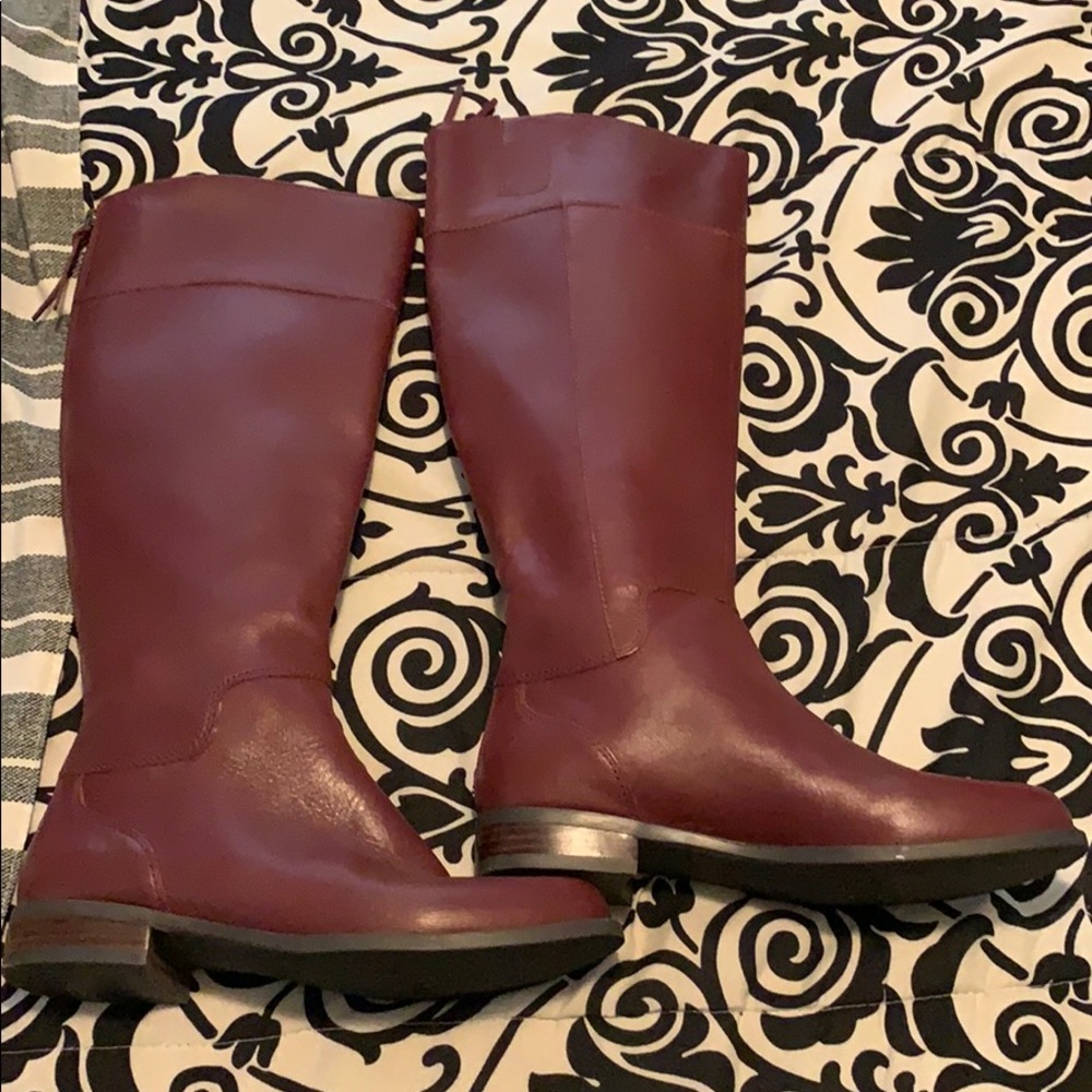 Nine West Leather Riding Boots - Picture 1 of 8